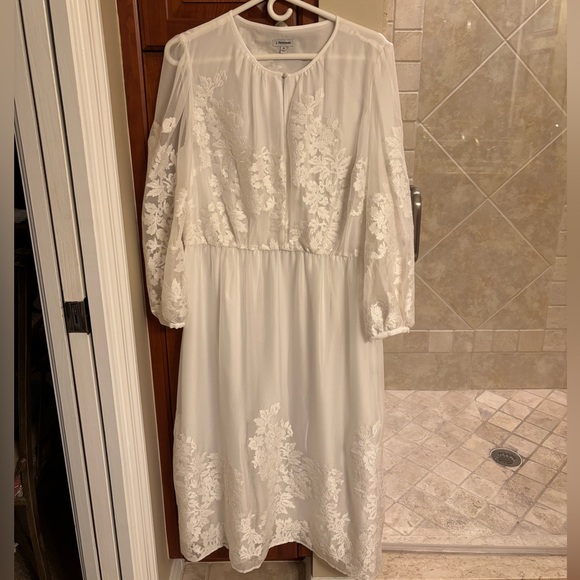 NWOT J.Peterman White Lace Dress - Picture 2 of 10